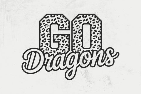 Go Dragons Leopard Svg, Go Dragons Football Svg, Run Dragons Svg, Cheer Mom T-Shirt SVG DesignDestine 