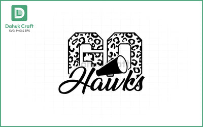 Go Hawks SVG – Football Spirit SVG PNG & EPS V1 SVG dahukdesign 