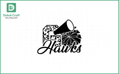 Go Hawks SVG – Football Spirit SVG PNG & EPS V2 SVG dahukdesign 