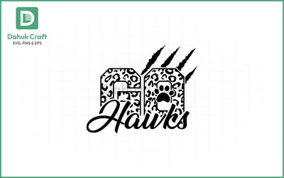Go Hawks SVG – Football Spirit SVG PNG & EPS V4 SVG dahukdesign 
