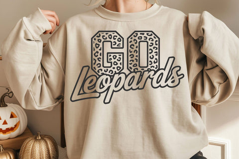 Go Leopards Svg, Go Leopards Football Svg, Run Leopards Svg, Cheer Mom T-Shirt SVG DesignDestine 
