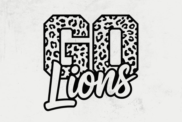 Go Lions Leopard Svg, Go Lions Football Svg, Run Lions Svg, Cheer Mom T-Shirt, Go Team Svg SVG DesignDestine 