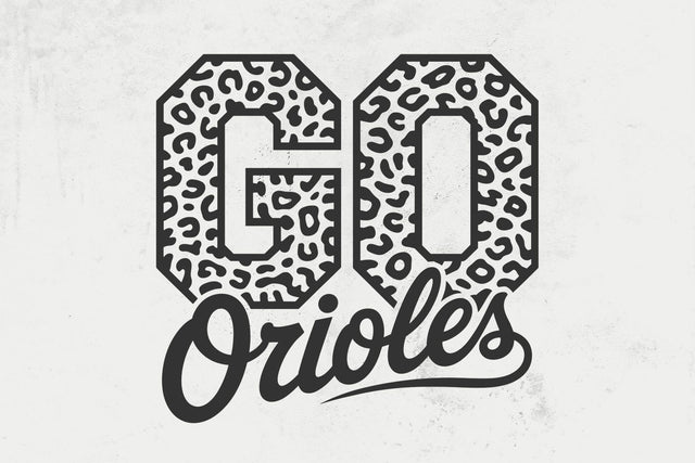 Go Orioles Leopard Svg, Go Orioles Football Svg, Run Orioles Svg, Cheer Mom T-Shirt SVG DesignDestine 