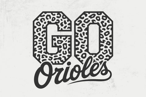 Go Orioles Leopard Svg, Go Orioles Football Svg, Run Orioles Svg, Cheer Mom T-Shirt SVG DesignDestine 