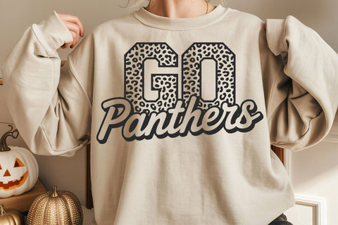 Go Panthers Leopard Svg, Go Panthers Football Svg, Run Panthers Svg, Cheer Mom T-Shirt SVG DesignDestine 