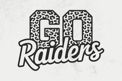 Go Raiders Leopard Svg, Go Raiders Football Svg, Run Raiders Svg, Cheer Mom T-Shirt SVG DesignDestine 