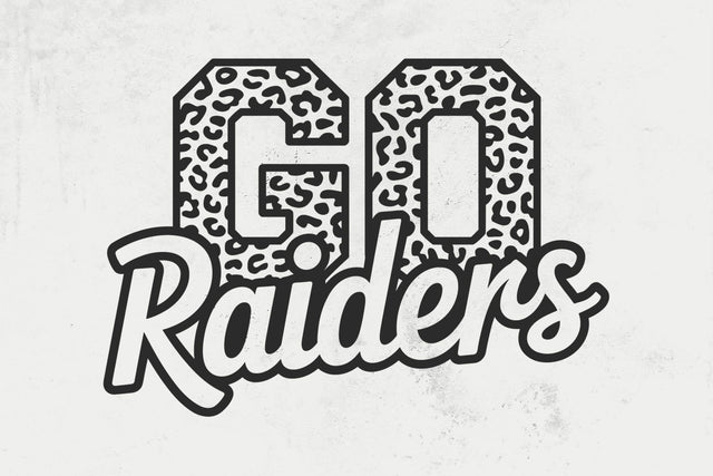 Go Raiders Leopard Svg, Go Raiders Football Svg, Run Raiders Svg, Cheer Mom T-Shirt SVG DesignDestine 