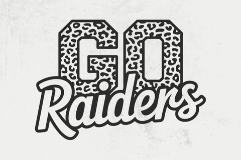 Go Raiders Leopard Svg, Go Raiders Football Svg, Run Raiders Svg, Cheer Mom T-Shirt SVG DesignDestine 