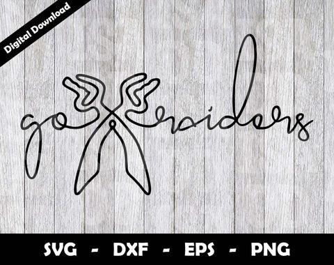 Go Raiders SVG Cut File, Raiders One line drawing SVG Design, Raiders Football Mascot SVG Arthur Arellano 