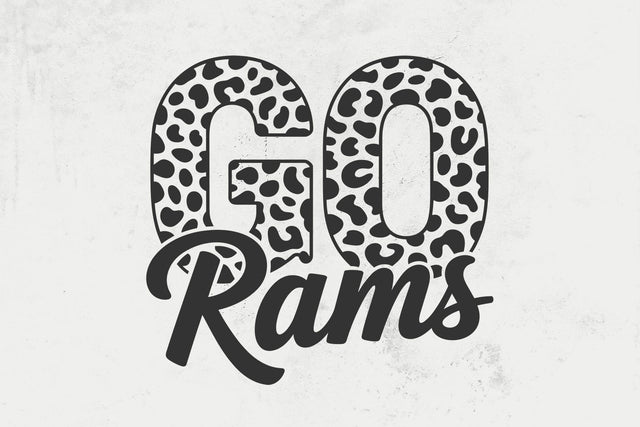 Go Rams Leopard Svg, Go Rams Football Svg, Run Rams Svg, Cheer Mom T-Shirt SVG DesignDestine 