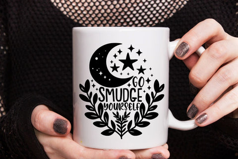 Go Smudge Yourself| Funny Halloween Witch SVG Cutting Files. SVG CosmosFineArt 