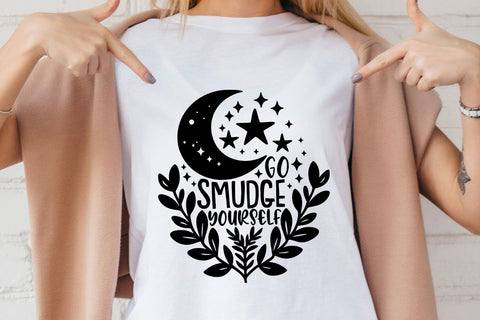 Go Smudge Yourself| Funny Halloween Witch SVG Cutting Files. SVG CosmosFineArt 