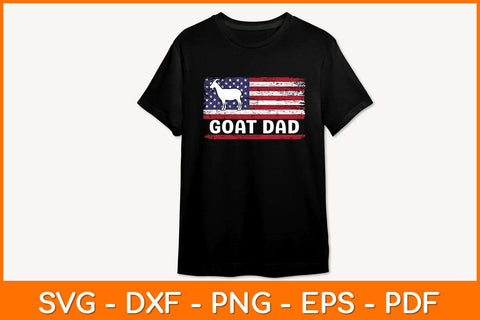 Goat Dad American Flag Funny Fathers Day Svg Design SVG artprintfile 