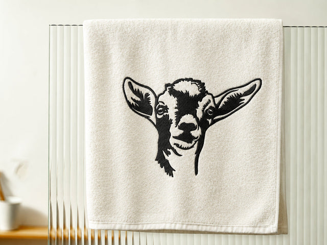 Goat Embroidery Design, Funny peeking farm animal Embroidery, Cute Goat Embroidery Design Embroidery/Applique DESIGNS DesignDestine 