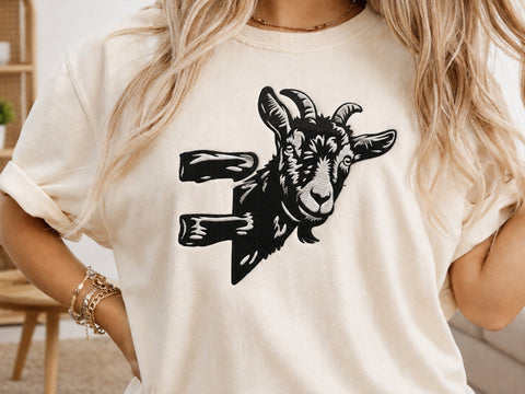 Goat Embroidery Design, Funny peeking farm animal Embroidery, Cute Goat Embroidery Design Embroidery/Applique DESIGNS DesignDestine 