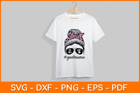 Goat Mama Hair Glasses Svg Design SVG artprintfile 