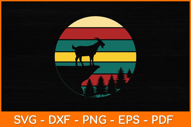 Goat Retro Vintage Svg Design SVG artprintfile 