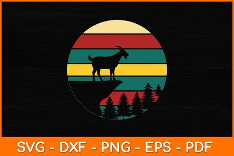 Goat Retro Vintage Svg Design SVG artprintfile 