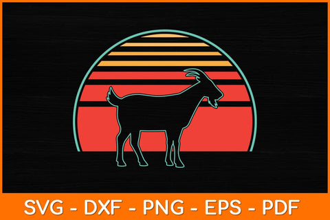 Goat Retro Vintage Svg Design SVG artprintfile 