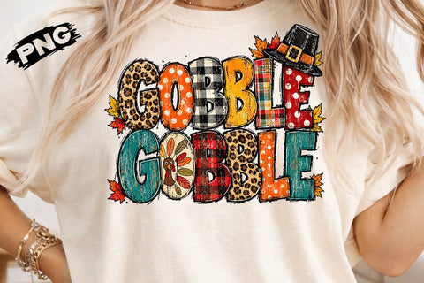 Gobble Gobble Thanksgiving Sublimation SVG DesignDestine 