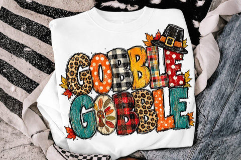 Gobble Gobble Thanksgiving Sublimation SVG DesignDestine 