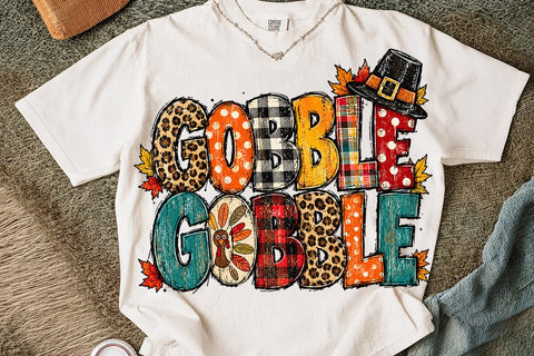 Gobble Gobble Thanksgiving Sublimation SVG DesignDestine 