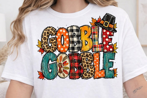 Gobble Gobble Thanksgiving Sublimation SVG DesignDestine 