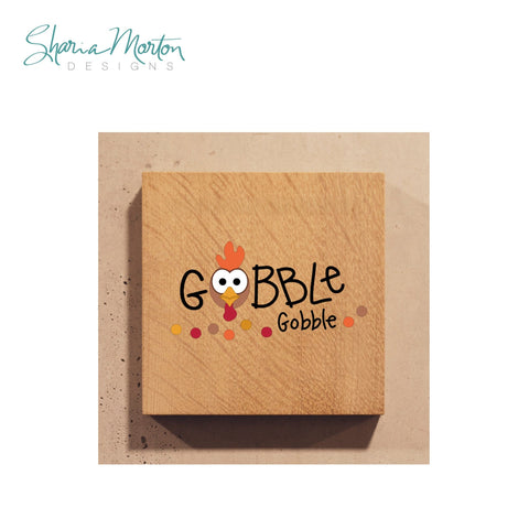 Gobble Gobble | Turkey Thanksgiving Design for Shirts and Fall Decor Sublimation Sharia Morton Designs 