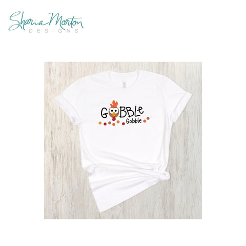 Gobble Gobble | Turkey Thanksgiving Design for Shirts and Fall Decor Sublimation Sharia Morton Designs 