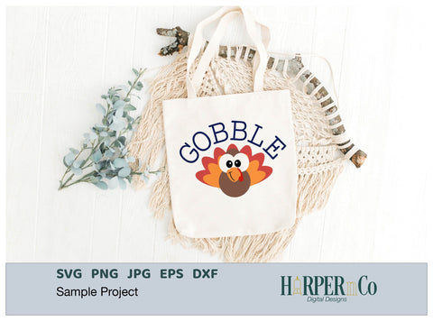 Gobble SVG PNG Cut EPS File SVG HarperNCo 