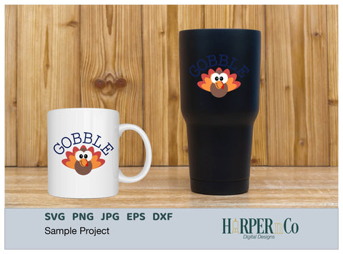 Gobble SVG PNG Cut EPS File SVG HarperNCo 