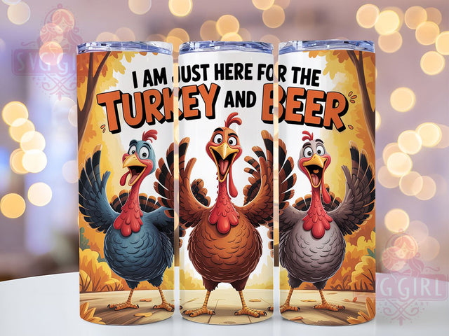 Gobble Til You Wobble Fall Tumbler Wrap, Turkey Tumbler Wrap, Gobble Til You Wobble, 20oz Skinny Tumbler, Sublimation Download, Feast Mode Tumbler, Men's Fall Tumbler Sublimation SvggirlplusArt 