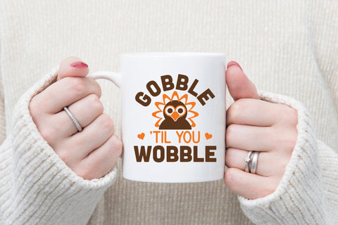 Gobble Til You Wobble, Turkey SVG SVG CraftLabSVG 