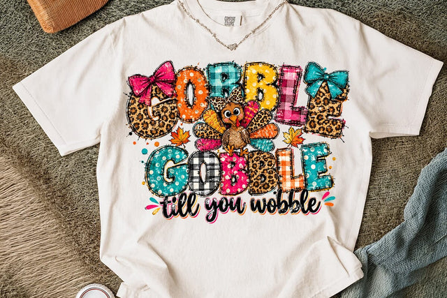 Gobble Till You Wobble Sublimation PNG SVG DesignDestine 