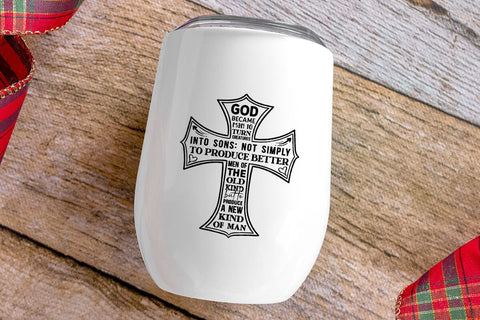 God became man to turn creatures into sons SVG Angelina750 