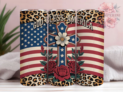 God Bless America 20oz Tumbler, USA Flag Wrap, Sublimation Gift, Patriotic Mug, 20oz Tumbler Design, God Bless America Quote, American Pride Theme Sublimation Li Zamperini 