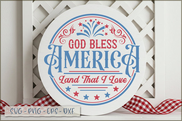 God bless america land that i love Sign SVG Shetara Begum 