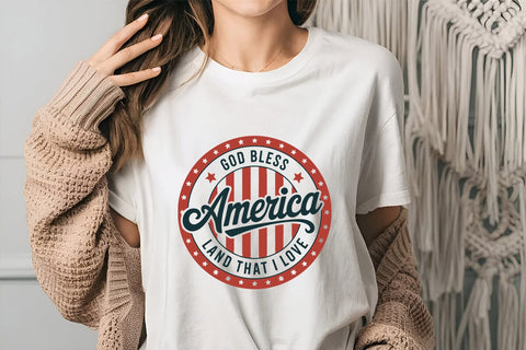 God Bless America Land That I Love SVG Angelina750 