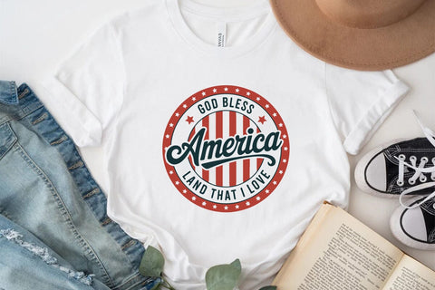 God Bless America Land That I Love SVG Angelina750 