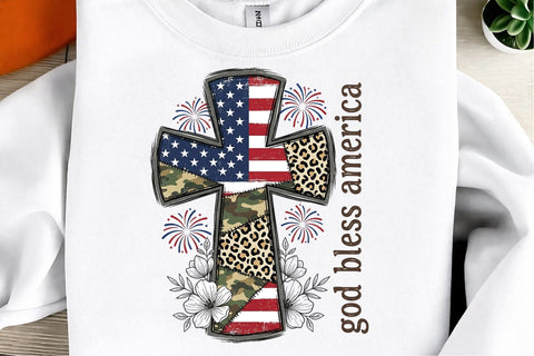 God Bless America PNG, 4th of July PNG Sublimation designmaster24 
