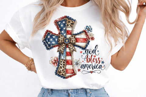 God Bless America PNG, 4th of July PNG Sublimation designmaster24 
