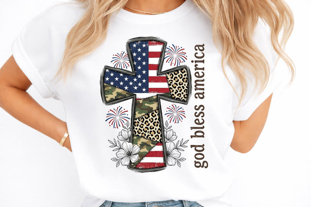 God Bless America PNG, 4th of July PNG Sublimation designmaster24 