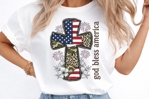 God Bless America PNG, 4th of July PNG Sublimation designmaster24 