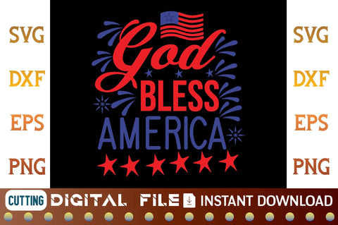 god bless america svg SVG designer krishna 