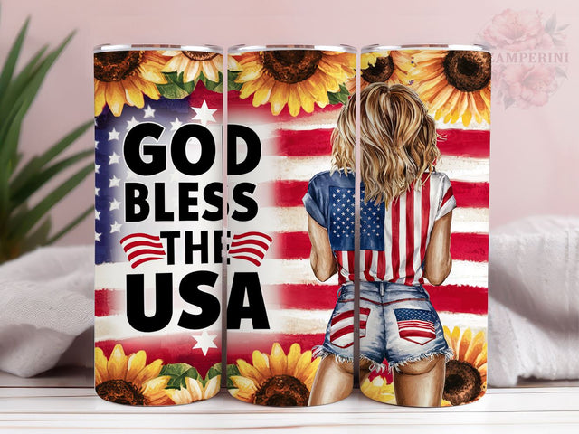 God Bless The Usa 20oz Tumbler Wrap PNG, 4th Of July Tumbler Png, Straight & Tapered Tumbler Wrap, Instant Digital Download Sublimation Li Zamperini 