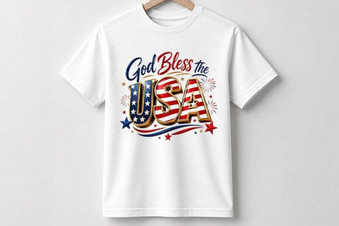 God Bless The USA Patriotic PNG Digital Download SVG BillahCrafts 