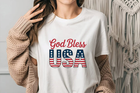 God Bless usa SVG Angelina750 