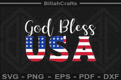 God Bless Usa SVG BillahCrafts 