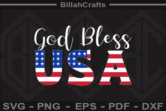 God Bless Usa SVG BillahCrafts 