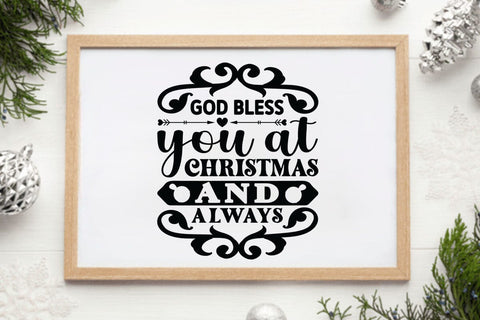 God bless you at christmas and always SVG Angelina750 